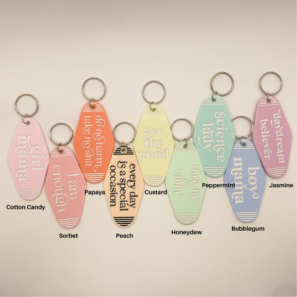 Bloom With Grace Retro Keychain