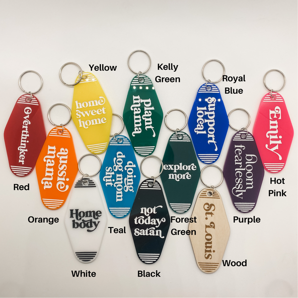 Dwell in Hope Retro Keychain