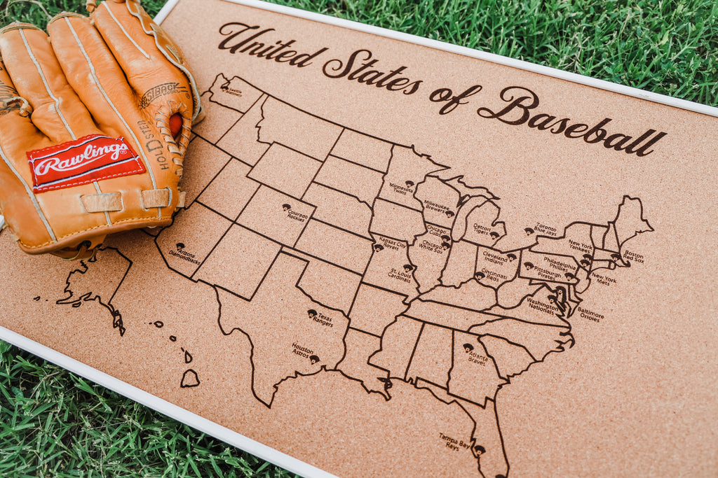 Atlanta Braves Laser-Engraved Wood Stadium Plate